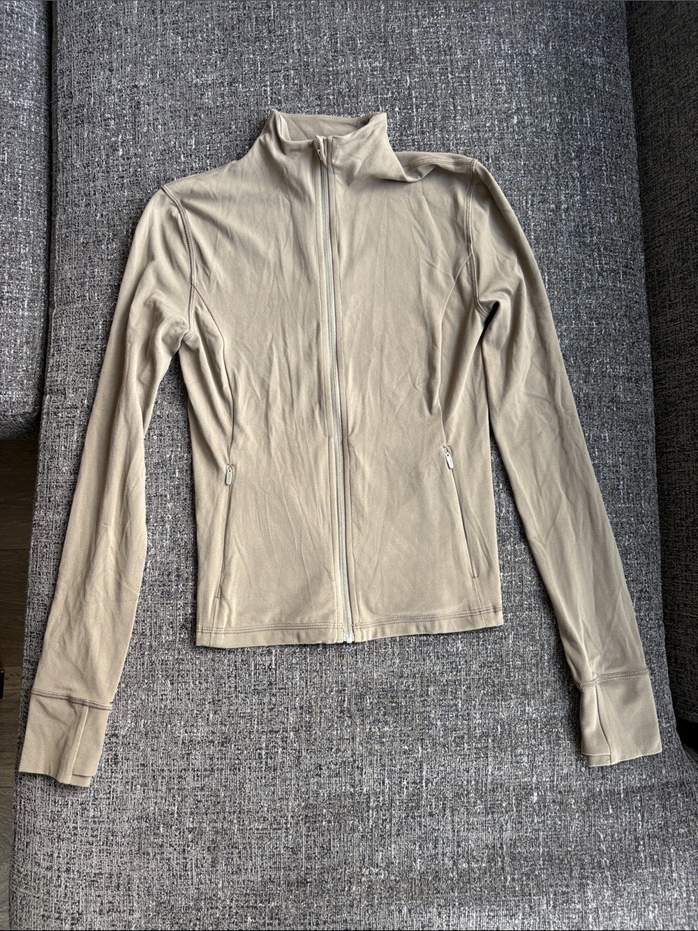 TNA TnaBUTTER Parallel Zip-Up in Shaded Grey Size XS